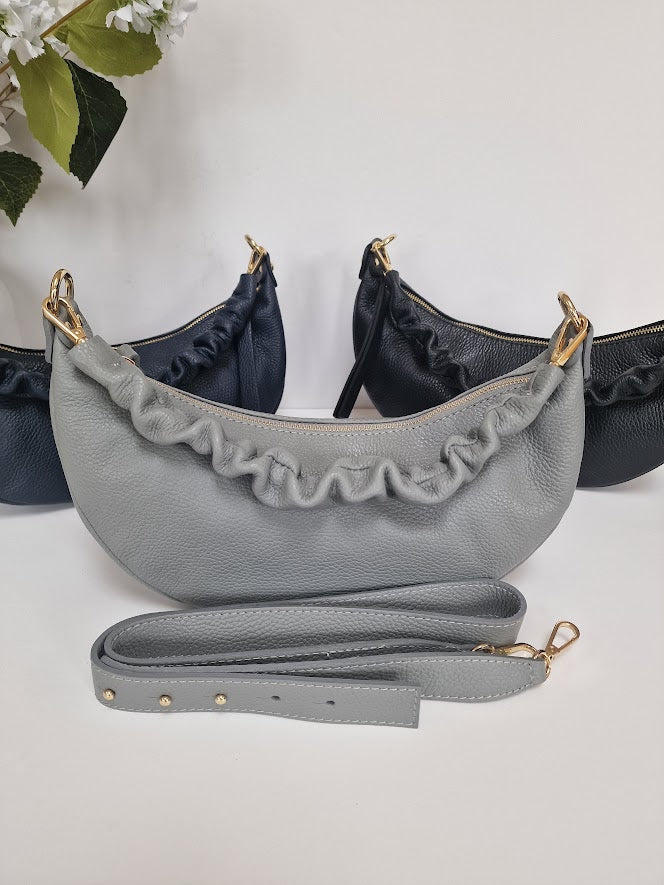 Margot - Crescent Shaped Leather bag